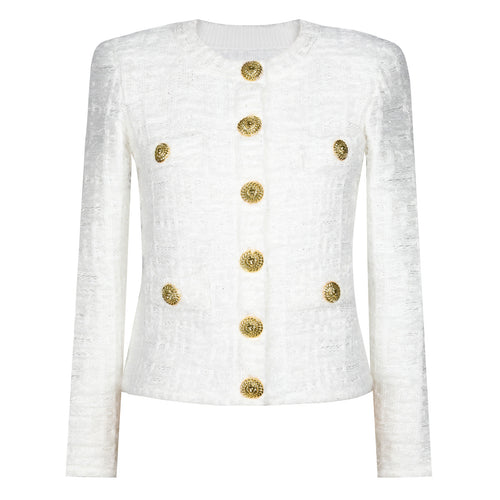 Carmen Gold Button Cardigan