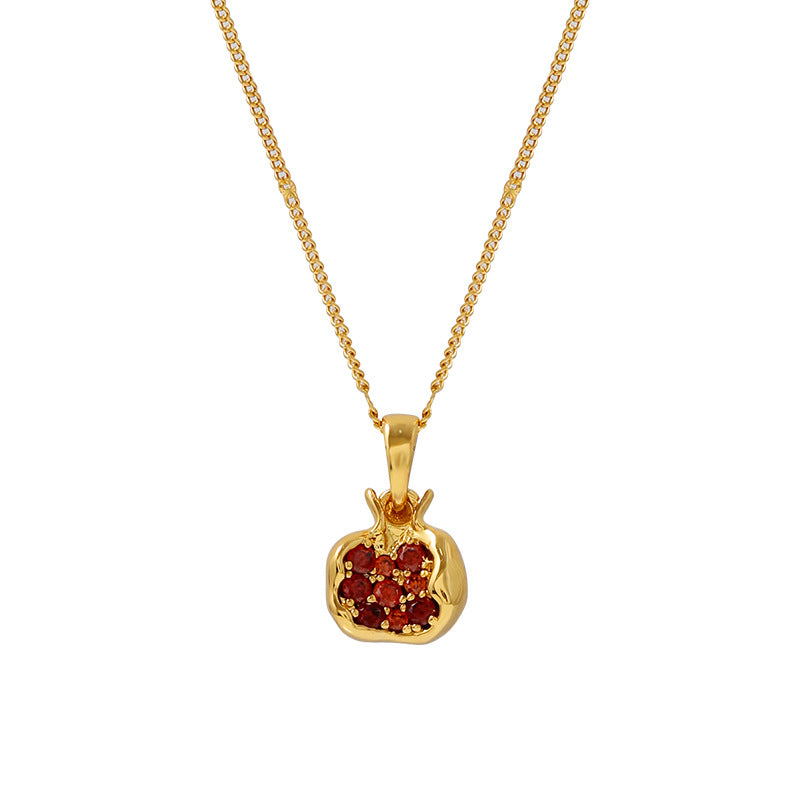 Ravenna Pomegranate Pendant Necklace & Earrings