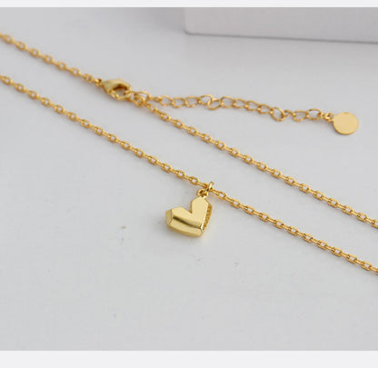 Shanice Geometric Heart Pendant Necklace