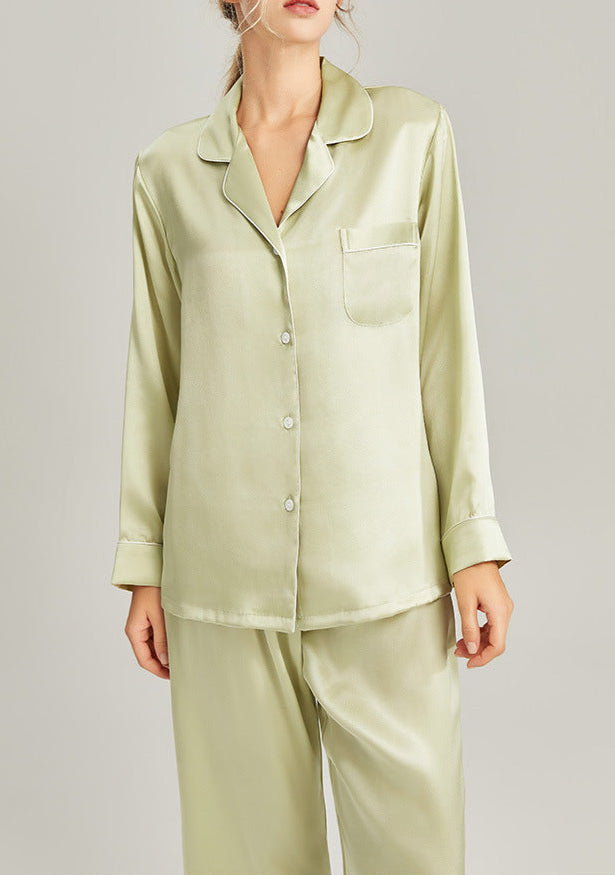 Lexianna Long Silk Pajama Set