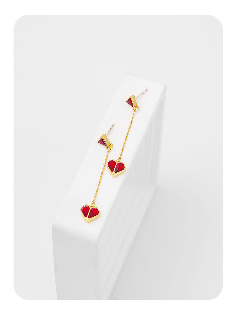 Noma Dangling Heart Earrings