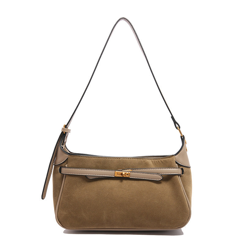 Ava Suede Shoulder Bag