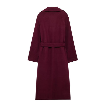 Womens Burgundy Coat