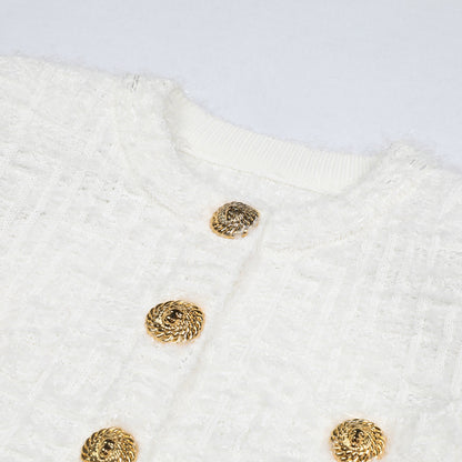 Carmen Gold Button Cardigan