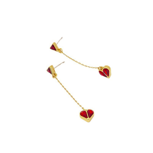 Noma Dangling Heart Earrings