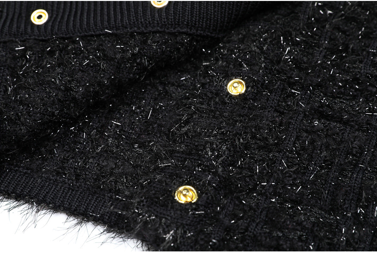 Carmen Gold Button Cardigan