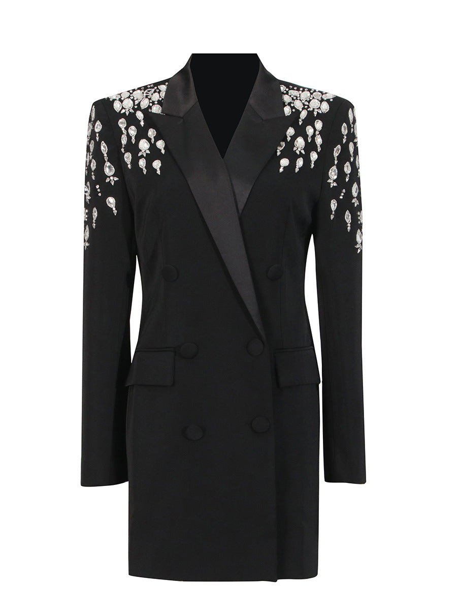 Merle Crystal Embellished Blazer Dress