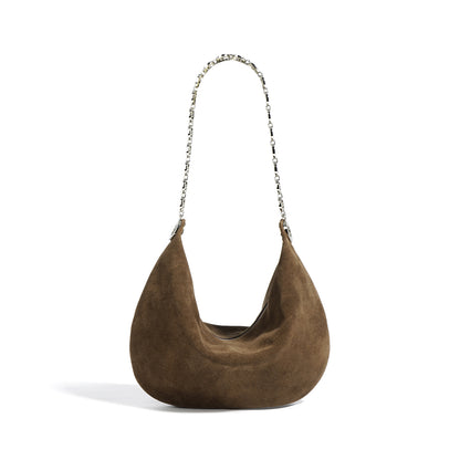 Camille Suede Shoulder Bag