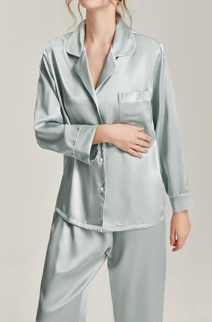 Lexianna Long Silk Pajama Set