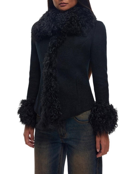 Aubriana Fur Trim Jacket