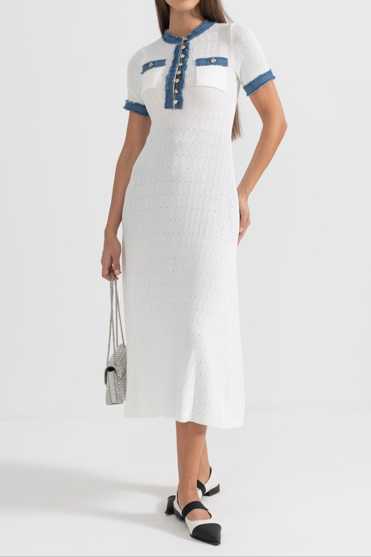 Nora Rib Knit Midi Dress