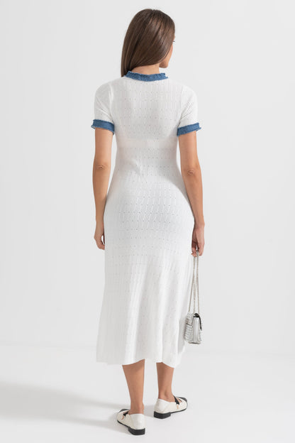 Nora Rib Knit Midi Dress