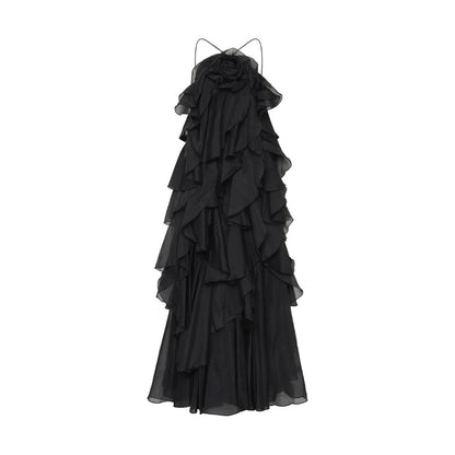 Latoya - Robe d'invitée de mariage à dos ouvert et à volants