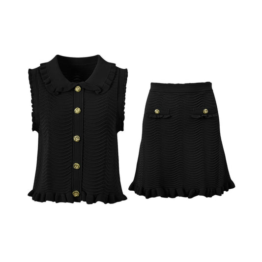 Kristin Knit Two-Piece Matching Skirt Set