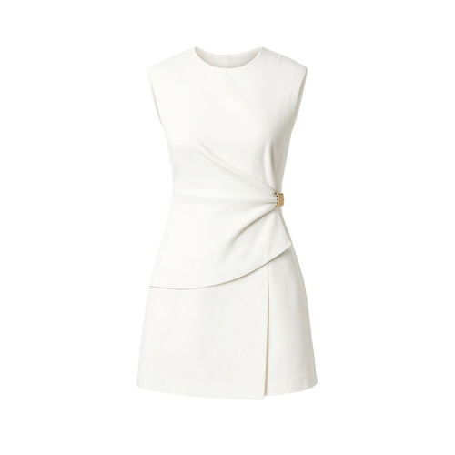 Presley Asymmetric Draping Mini Dress