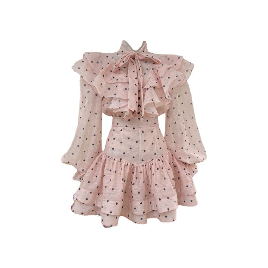 Rosalie Ruffled Polka Dot Set