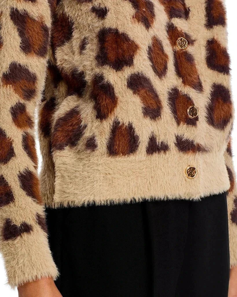 Leopard Print Cardigan - Women’s Button Down Long Sleeved Leopard Cardigan