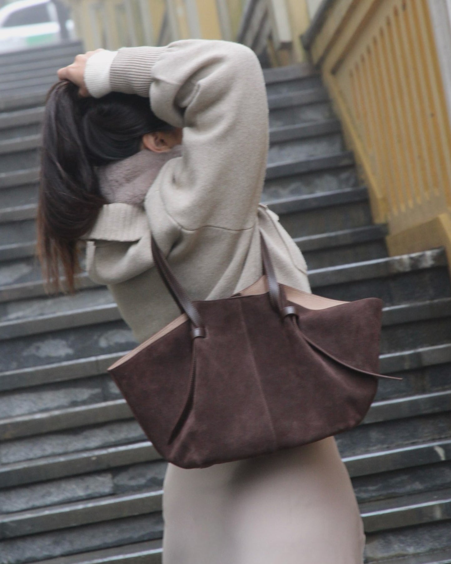 Renee Suede Tote Bag