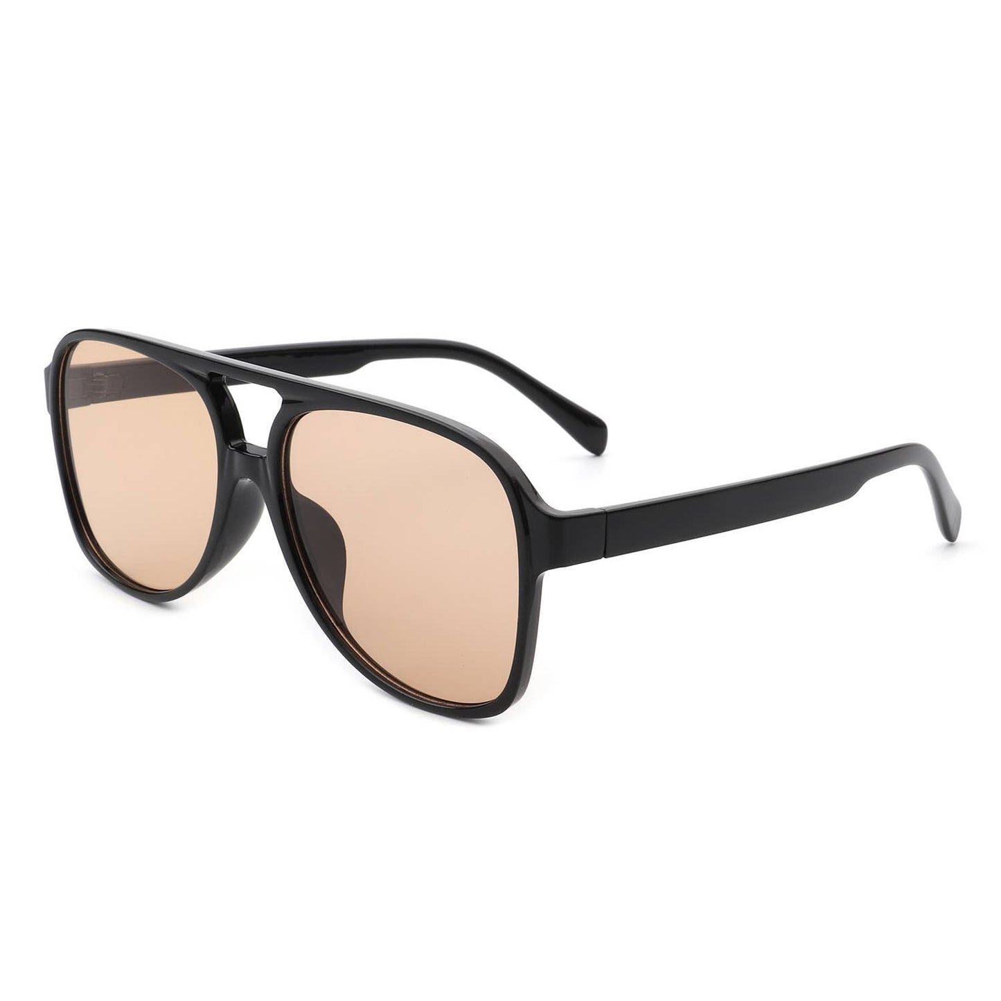 Aviator Sunglasses - Women's Oversized Aviator Frame Retro Sunglasses