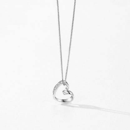 Bree 925 Sterling Silver Heart Pendant Necklace