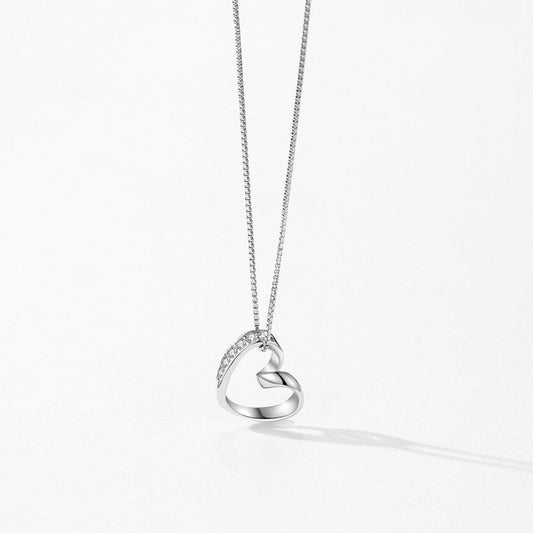 Bree 925 Sterling Silver Heart Pendant Necklace