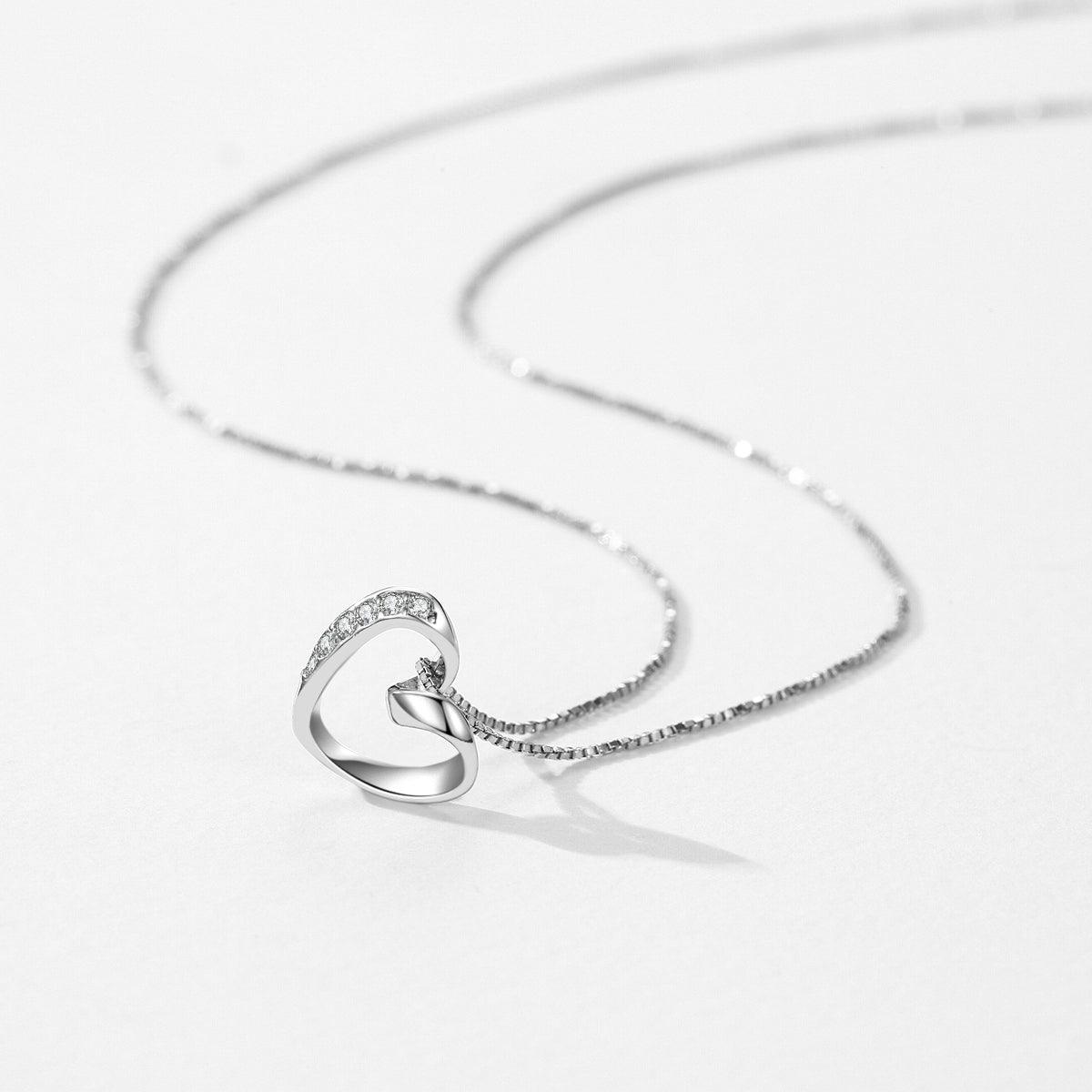 Bree 925 Sterling Silver Heart Pendant Necklace