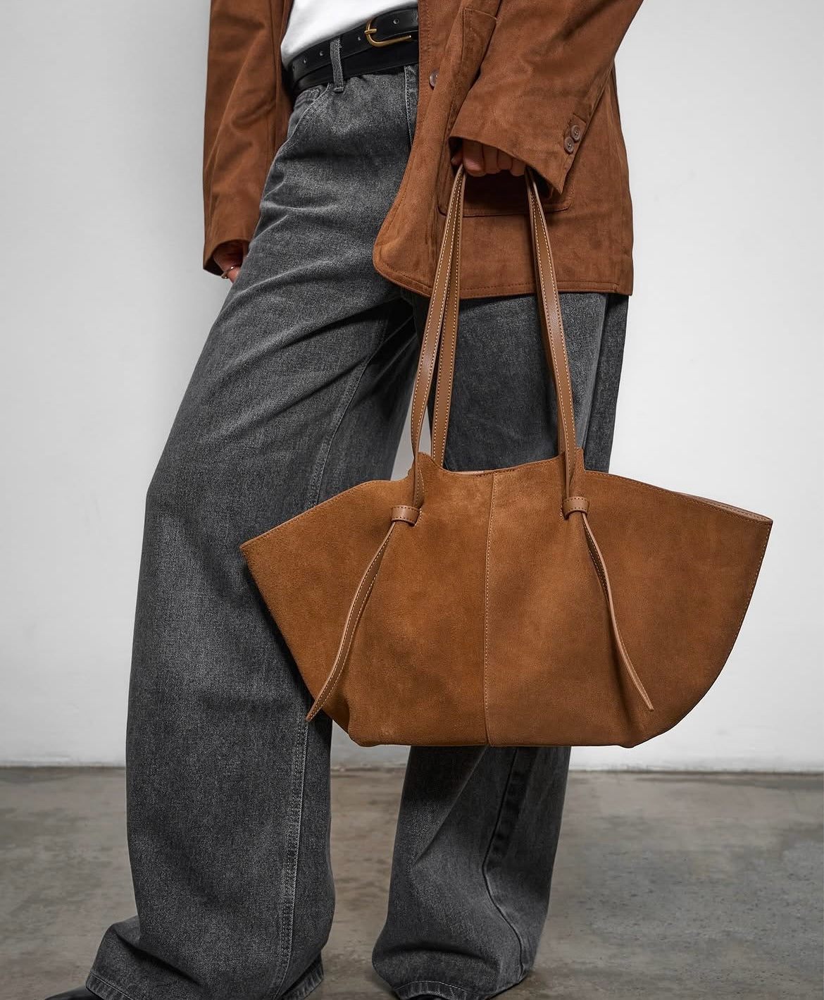 Renee Suede Tote Bag