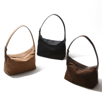 Carole Suede Shoulder Bag