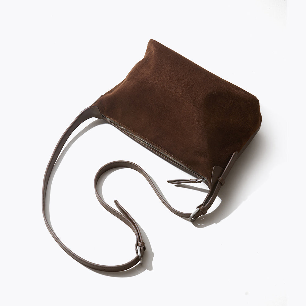 Carole Suede Shoulder Bag