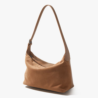 Carole Suede Shoulder Bag