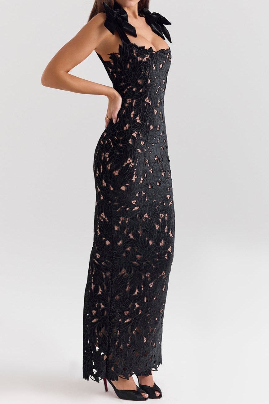 Celestine Lace Holiday Maxi Dress