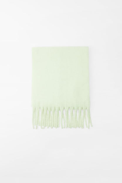 Chunky Scarf - Women's Oversized Heavy Fringed Winter Scarf